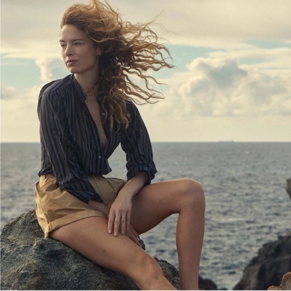 💋💛🌞DÔEN ‘Paige’ Bloomer Pleated Short Fieldstone Tan 0 (23/24)💋 - Picture 12 of 12